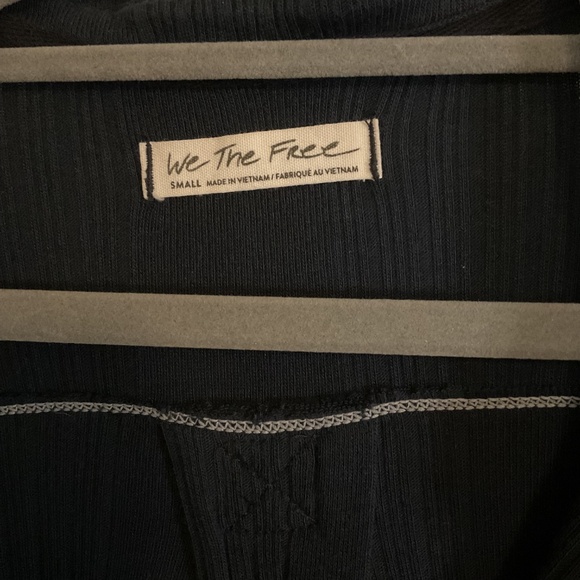 We The Free Annie Ribbed V Neck Collared Top - Picture 7 of 7